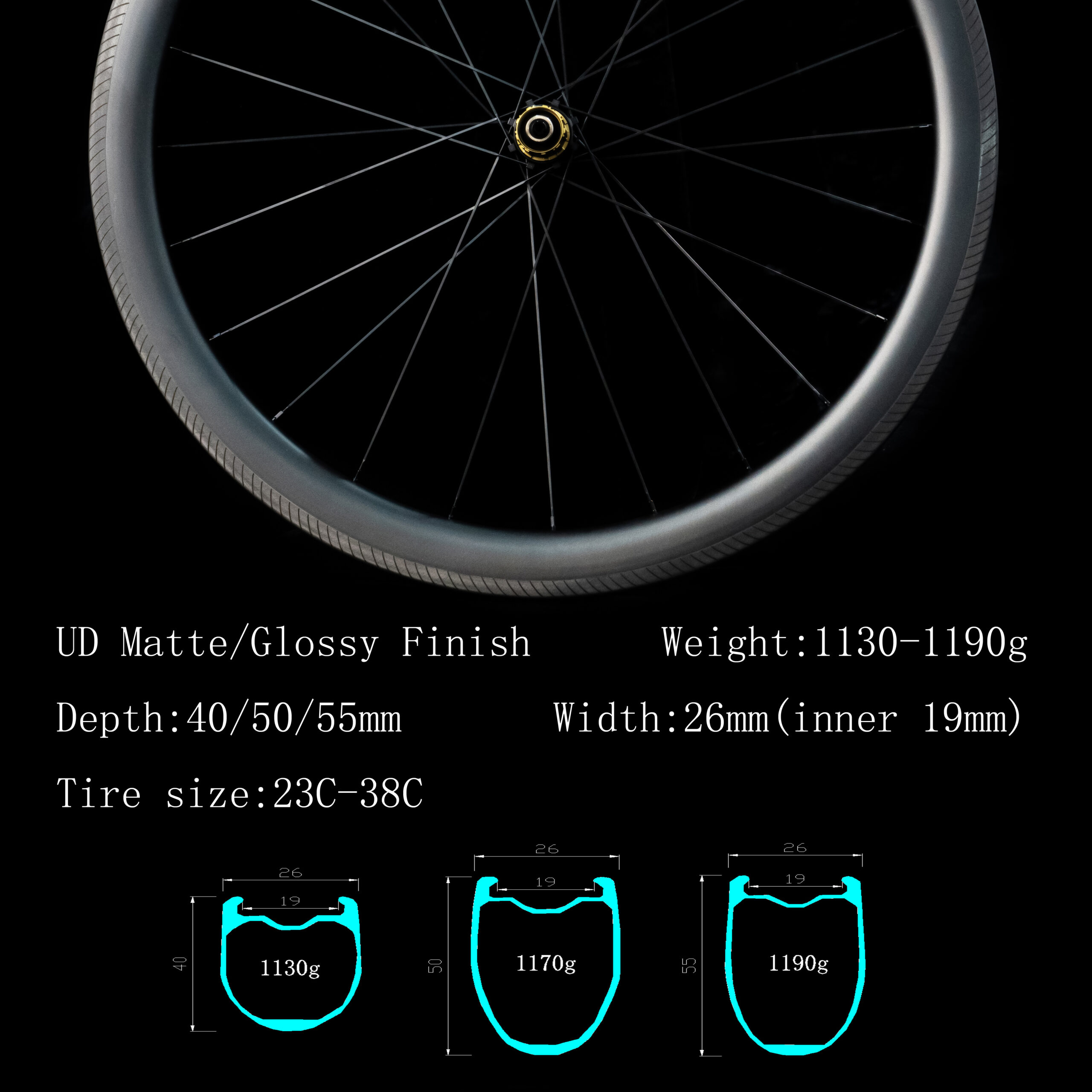 Used Deep Wheel Rim Brake Road-rim brake-03 - tk-wheels.com