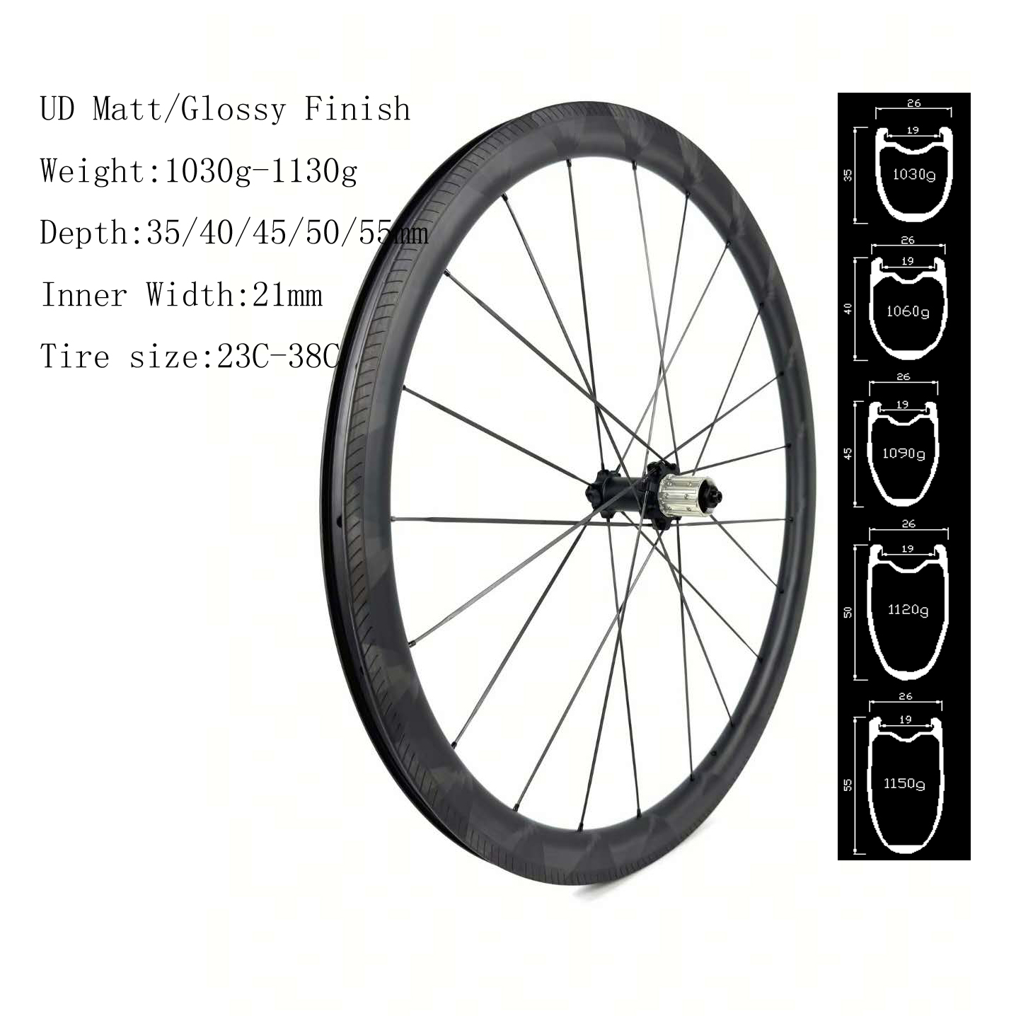 Used Deep Wheel Rim Brake Road-rim brake-04 - tk-wheels.com
